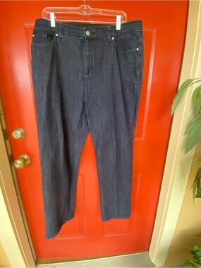 Chico's Dark Indigo Straight Leg Jeans